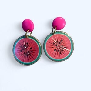 Avon vintage watermelon earrings